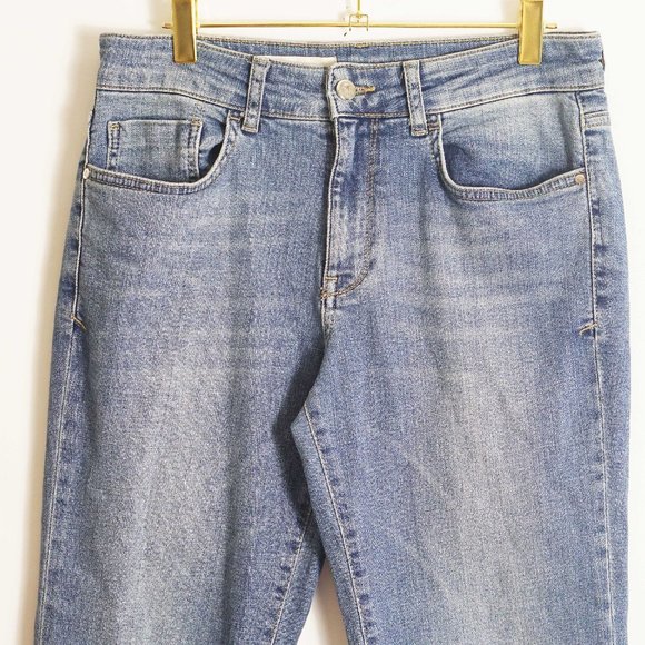 Anthropologie Pilcro Hyphen High Rise Crop Pearl Jeans 28 - Picture 5 of 7